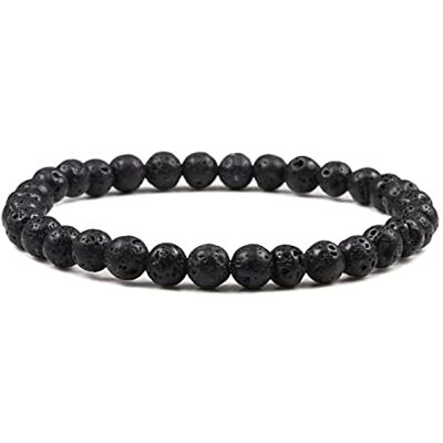 XBOW Nouveau 6mm Coloful Naturel Oeil De Tigre Noir Pierre De Lave Perlé Bracelets Élastique Bracelet Bracelet Hommes Amitié Yoga Bijoux, style 10 XBOW Nouveau 6mm Coloful Naturel Oeil De Tigre Noir Pierre De Lave Perlé Bracelets Élastique Bracelet Bracelet Hommes Amitié Yoga Bijoux, style 10