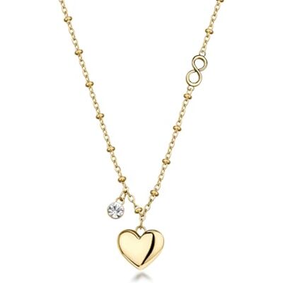 Brosway Chakra Love BHKLE04 Collier pour femme en acier inoxydable 316L avec pendentif en forme de cœur et cristaux Brosway Chakra Love BHKLE04 Collier pour femme en acier inoxydable 316L avec pendentif en forme de cœur et cristaux