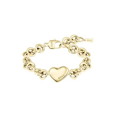 Boss Jewelry 1580639 Bracelet chaîne pour femme Collection Honey Love Or jaune, One Size, Acier inoxydable, Pas de gemme Boss Jewelry 1580639 Bracelet chaîne pour femme Collection Honey Love Or jaune, One Size, Acier inoxydable, Pas de gemme