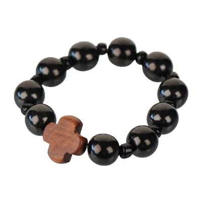 NKlaus Chapelet fait à la main : 10 boules Gagat & ambre noir – Chapelet fait main, 10 Kugel, Ambre, Ambre NKlaus Chapelet fait à la main : 10 boules Gagat & ambre noir – Chapelet fait main, 10 Kugel, Ambre, Ambre
