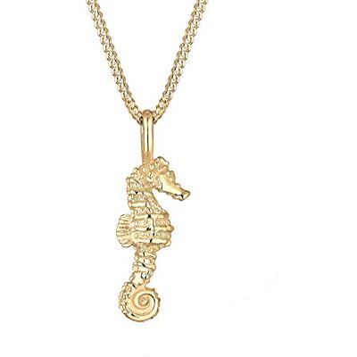 Elli Collier pour femme avec pendentif hippocampe maritime mer plage vacances voyage voyage argent 925, Year-round Elli Collier pour femme avec pendentif hippocampe maritime mer plage vacances voyage voyage argent 925, Year-round