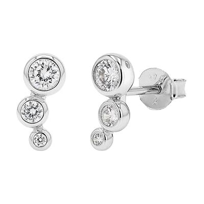 TOM TAILOR Boucles d'Oreilles pour Femme en Argent 925 avec Zircone Clou d'Oreille en Forme de Cercle TT-E0064 TOM TAILOR Boucles d'Oreilles pour Femme en Argent 925 avec Zircone Clou d'Oreille en Forme de Cercle TT-E0064