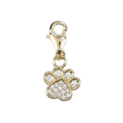 Depesche 11785-097 Charmes Express yourself pendentif pour colliers et bracelets, patte, plaqué or, comme un petit cadeau Depesche 11785-097 Charmes Express yourself pendentif pour colliers et bracelets, patte, plaqué or, comme un petit cadeau