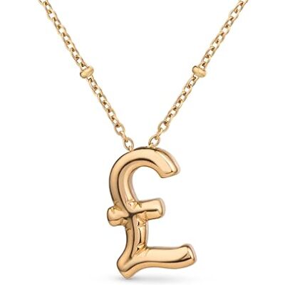 Amberta Collier de Lettres à Bulles en Or pour Femme et Adolescentes Pendentif Initiale en Acier Inoxydable Plaqué Or 18 Carats Bubble Balloon Lettre Épaisse Chaîne Personnalisée Prénom: £ Amberta Collier de Lettres à Bulles en Or pour Femme et Adolescentes Pendentif Initiale en Acier Inoxydable Plaqué Or 18 Carats Bubble Balloon Lettre Épaisse Chaîne Personnalisée Prénom: £