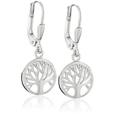 NKlaus Paire 10mm Arbre de vie Boucles d'oreilles en argent sterling 925 Femme Brisure 13117 NKlaus Paire 10mm Arbre de vie Boucles d'oreilles en argent sterling 925 Femme Brisure 13117