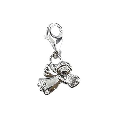 Depesche 11785-106 Charmes Express yourself Pendentif pour colliers et bracelets, ange, argenté, comme petit cadeau Depesche 11785-106 Charmes Express yourself Pendentif pour colliers et bracelets, ange, argenté, comme petit cadeau