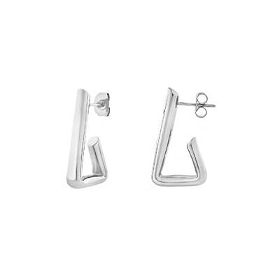 BREIL Jewellery FLOW Collection TJ3576 Boucles d'oreilles Femme Acier Argenté Taille Unique Sans Pierres BREIL Jewellery FLOW Collection TJ3576 Boucles d'oreilles Femme Acier Argenté Taille Unique Sans Pierres