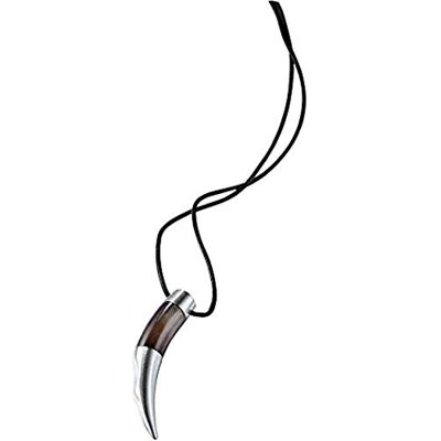 BREIL JEWELS Mod. BLACK MAMBA steel and natural horn Collier / Necklace, Bijoux fantaisie BREIL JEWELS Mod. BLACK MAMBA steel and natural horn Collier / Necklace, Bijoux fantaisie