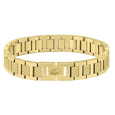 Lacoste Bracelet à Maillons pour Homme Collection METROPOLE en Acier Inoxydable Embelli avec Motif Petit Piqué 2040117 Lacoste Bracelet à Maillons pour Homme Collection METROPOLE en Acier Inoxydable Embelli avec Motif Petit Piqué 2040117