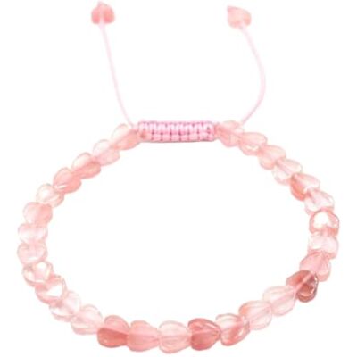 KYINYUECH 1 bracelet jonc en pierre naturelle en forme de cœur pour femme Bracelet tressé fait à la main en améthyste, Pierre KYINYUECH 1 bracelet jonc en pierre naturelle en forme de cœur pour femme Bracelet tressé fait à la main en améthyste, Pierre