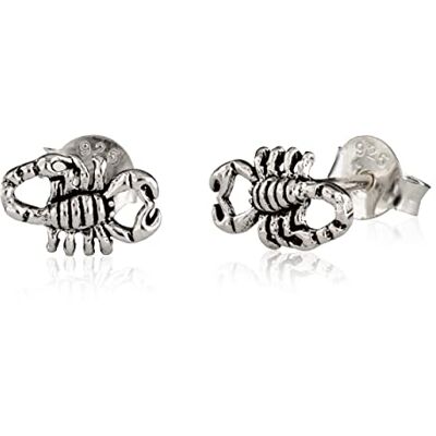 NKlaus Paire de clous d'oreilles Scorpion petit argent 925 Boucles d'oreilles Viking Scandinave 3042 NKlaus Paire de clous d'oreilles Scorpion petit argent 925 Boucles d'oreilles Viking Scandinave 3042