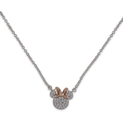Disney Parure collier et boucles d'oreilles assortis Minnie pour filles Disney Parure collier et boucles d'oreilles assortis Minnie pour filles