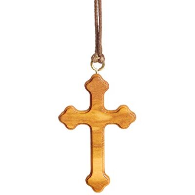 Nazareth Fair Trade NazarethFairTrade Collier Orthodoxe Croix en Bois d'Olivier. Fait à la main à Nazareth, cadeau chrétien pour hommes, femmes, garçons, filles, baptême, petits bijoux religieux chrétiens de Terre Nazareth Fair Trade NazarethFairTrade Collier Orthodoxe Croix en Bois d'Olivier. Fait à la main à Nazareth, cadeau chrétien pour hommes, femmes, garçons, filles, baptême, petits bijoux religieux chrétiens de Terre