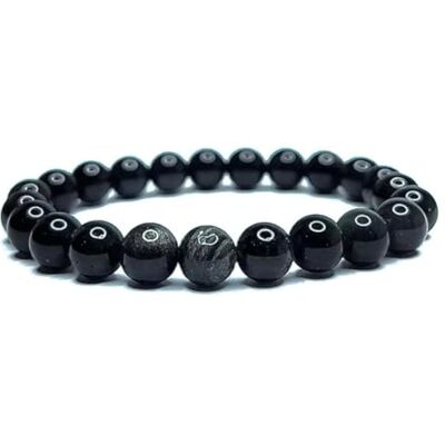 Felicidade Bracelet en Obsidienne oeil céleste Pierres Naturelles Perles de 8mm Pierres Fines et Précieuses Bracelet Unisexe Bijoux Minéraux Cadeau de Protection Anniversaire pour Femme et Homme, Felicidade Bracelet en Obsidienne oeil céleste Pierres Naturelles Perles de 8mm Pierres Fines et Précieuses Bracelet Unisexe Bijoux Minéraux Cadeau de Protection Anniversaire pour Femme et Homme,