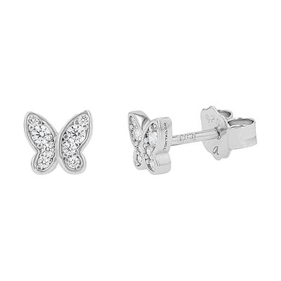 TOM TAILOR Boucles d'Oreilles pour Fille en Argent 925 avec Zircone Clou d'Oreille en Forme de Papillon TOM TAILOR Boucles d'Oreilles pour Fille en Argent 925 avec Zircone Clou d'Oreille en Forme de Papillon