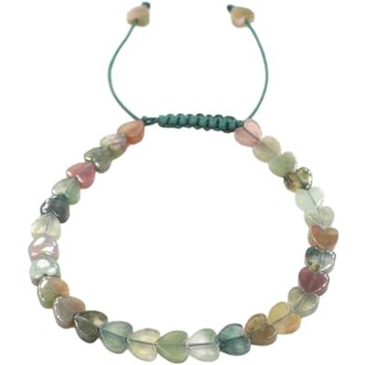 KYINYUECH 1 bracelet jonc en pierre naturelle en forme de cœur pour femme Bracelet tressé fait à la main en améthyste, Pierre KYINYUECH 1 bracelet jonc en pierre naturelle en forme de cœur pour femme Bracelet tressé fait à la main en améthyste, Pierre