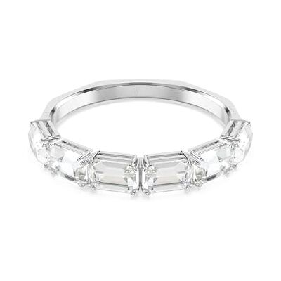Swarovski Bracelet-jonc Millenia, Taille octogonale, Blanc, Métal rhodié Swarovski Bracelet-jonc Millenia, Taille octogonale, Blanc, Métal rhodié