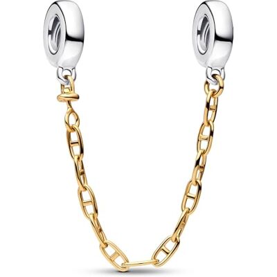 PANDORA Moments 763904C00-05 Chaîne de sécurité Alliage plaqué or 14 carats Compatible avec 5 cm Argent 925/1000 Sans pierre précieuse, 5 cm, Argent sterling, Pas de gemme PANDORA Moments 763904C00-05 Chaîne de sécurité Alliage plaqué or 14 carats Compatible avec 5 cm Argent 925/1000 Sans pierre précieuse, 5 cm, Argent sterling, Pas de gemme