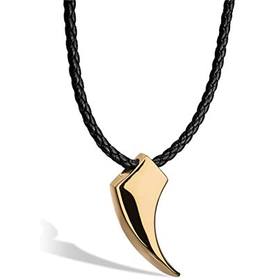 SERASAR Collier en Cuir Premium pour Hommes Pendentif Acier Inoxydable Fermoir Sécurisé Trois Couleurs Boîte à Bijoux Inclus SERASAR Collier en Cuir Premium pour Hommes Pendentif Acier Inoxydable Fermoir Sécurisé Trois Couleurs Boîte à Bijoux Inclus