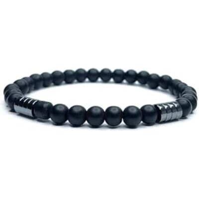 Vera Mentis Bracelet Obsidienne Noire & Hématite – Perles Naturelles 6mm – Énergie & Protection – Bijou Élégant – Lithothérapie – Cadeau Symbolique – Fabriqué en France – Bracelet Élastique Vera Mentis Bracelet Obsidienne Noire & Hématite – Perles Naturelles 6mm – Énergie & Protection – Bijou Élégant – Lithothérapie – Cadeau Symbolique – Fabriqué en France – Bracelet Élastique