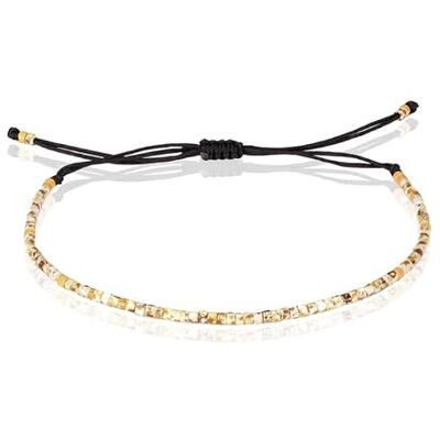 Memphis Bracelet finement perlé Marron clair Memphis Bracelet finement perlé Marron clair