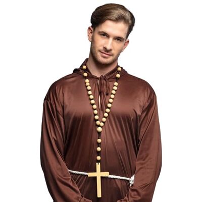 Boland 64349 Collier avec croix pour costume de carnaval, fête à thème, Halloween ou carnaval, prêtre, prêtre Boland 64349 Collier avec croix pour costume de carnaval, fête à thème, Halloween ou carnaval, prêtre, prêtre
