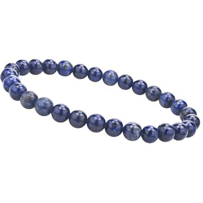 Unique Bracelet de perles lapis-lazuli Ø 6 mm pierre naturelle pour femme Bracelet à boules élastique 15 cm à 18 cm Unique Bracelet de perles lapis-lazuli Ø 6 mm pierre naturelle pour femme Bracelet à boules élastique 15 cm à 18 cm