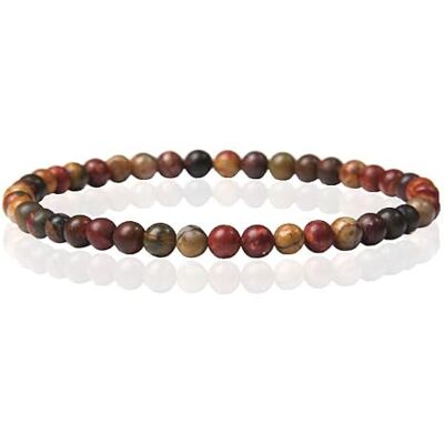 Memphis Bracelet Pierre Naturelle 4mm Fleur Agate Memphis Bracelet Pierre Naturelle 4mm Fleur Agate