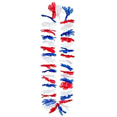 Boland 61836 – Chaîne hawaïenne Pays-Bas – Taille unique – Bleu blanc et rouge – Collier Pays-Bas – Pays-Bas – Fête du Royaume-Uni – Fleurs – Accessoire – Déguisement – Carnaval – Fête à thème Boland 61836 – Chaîne hawaïenne Pays-Bas – Taille unique – Bleu blanc et rouge – Collier Pays-Bas – Pays-Bas – Fête du Royaume-Uni – Fleurs – Accessoire – Déguisement – Carnaval – Fête à thème