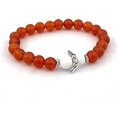 Viking Bracelet en cornaline fait à la main Ange gardien dans une boîte cadeau Bonheur, amour, énergie, famille Viking Bracelet en cornaline fait à la main Ange gardien dans une boîte cadeau Bonheur, amour, énergie, famille