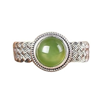 WLLDDDIU Bague Réglable,Femmes Argent Sterling 925 Ouverte Réglable Anneaux Twist Weave Doigt Anneau incrusté Jaspe Oeuf Jaspe Collier Bijoux Cadeau pour Elle Petite Amie Femme Mère Anniversaire Fest WLLDDDIU Bague Réglable,Femmes Argent Sterling 925 Ouverte Réglable Anneaux Twist Weave Doigt Anneau incrusté Jaspe Oeuf Jaspe Collier Bijoux Cadeau pour Elle Petite Amie Femme Mère Anniversaire Fest