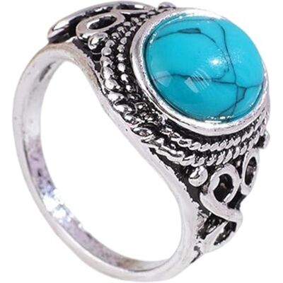 APGLSXY Bagues turquoise distinctives en alliage texturé, accessoire unisexe adapté pour les cadeaux et les occasions spéciales Créoles en argent antique, No. 10, Comme décrit, Comme décrit. APGLSXY Bagues turquoise distinctives en alliage texturé, accessoire unisexe adapté pour les cadeaux et les occasions spéciales Créoles en argent antique, No. 10, Comme décrit, Comme décrit.