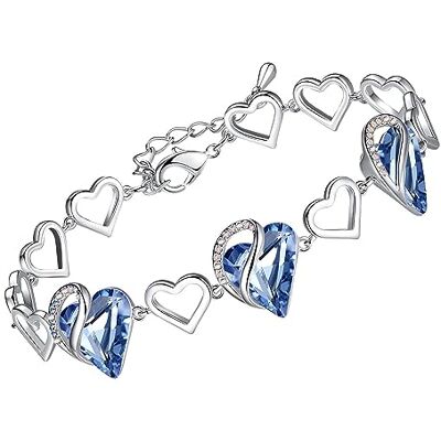 Leafael Birthstone Coeur Bracelet Femme Birthstone Fermoir Bracelet Avec Cristaux De Guérison Sans allergie Bijoux Femme Bracelet Avec Coffret Cadeau Inclus Leafael Birthstone Coeur Bracelet Femme Birthstone Fermoir Bracelet Avec Cristaux De Guérison Sans allergie Bijoux Femme Bracelet Avec Coffret Cadeau Inclus