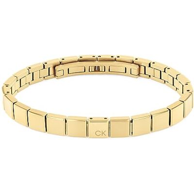 Calvin Bracelet à maillons pour Homme Collection MINIMALISTIC SQUARES en Acier inoxidable Disponible en Version Argentée ou Dorée Calvin Bracelet à maillons pour Homme Collection MINIMALISTIC SQUARES en Acier inoxidable Disponible en Version Argentée ou Dorée