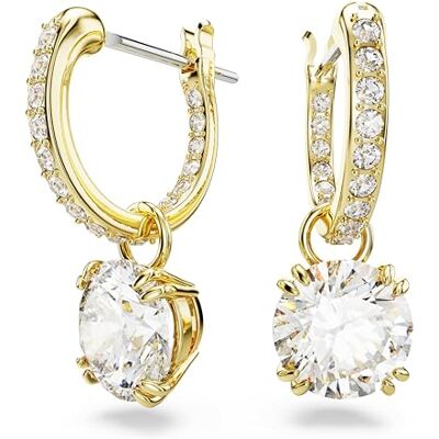 Swarovski Stilla Collection Drop Earrings, Round cut, White Swarovski Stilla Collection Drop Earrings, Round cut, White