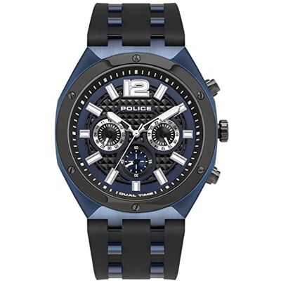 Police Parure de bijoux pour homme en acier inoxydable PL15995JSBLU.03P Police Parure de bijoux pour homme en acier inoxydable PL15995JSBLU.03P