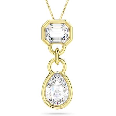 Swarovski Dextera Collier Femme Blanc Plaqué Or 5663339, large, Métal, Swarovski Dextera Collier Femme Blanc Plaqué Or 5663339, large, Métal,