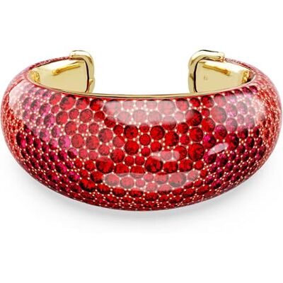 Swarovski Bracelet jonc Idyllia, rouge, plaqué or, L Swarovski Bracelet jonc Idyllia, rouge, plaqué or, L
