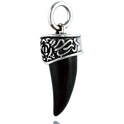 DonDon Pendentif à dents Noir DonDon Pendentif à dents Noir