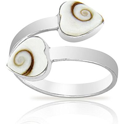 Planetys Bague Cœur Oeil de Sainte Lucie Argent 925/1000 Taille Réglable Planetys Bague Cœur Oeil de Sainte Lucie Argent 925/1000 Taille Réglable