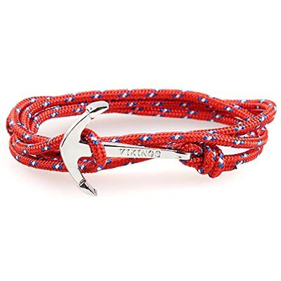 ZENSE Bracelet cordon ancre marine ajustable ZENSE Bracelet cordon ancre marine ajustable