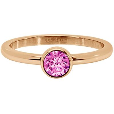 Quiges Mesdames Bague Empilage Bague De Remplissage Acier Inoxydable avec Zircone Rose Hauteur 2mm Quiges Mesdames Bague Empilage Bague De Remplissage Acier Inoxydable avec Zircone Rose Hauteur 2mm