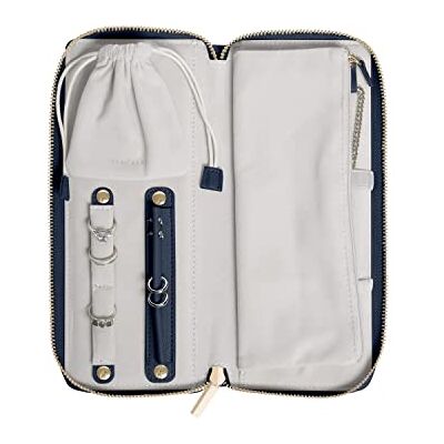 Stackers Jewellery Roll Pebble Navy Stackers Jewellery Roll Pebble Navy