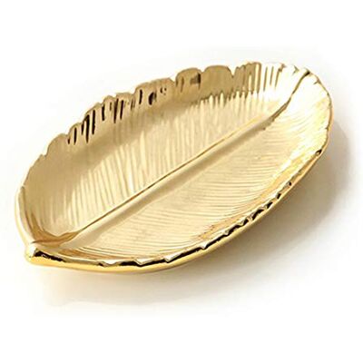 LEPENDOR Bijoux Titulaire Plat Céramique Bague Titulaire pour Bijoux Grands cadeaux pour les femmes, les filles Cadeaux d'anniversaire ou BFF uniques pour les amoureux Feuille d'or LEPENDOR Bijoux Titulaire Plat Céramique Bague Titulaire pour Bijoux Grands cadeaux pour les femmes, les filles Cadeaux d'anniversaire ou BFF uniques pour les amoureux Feuille d'or