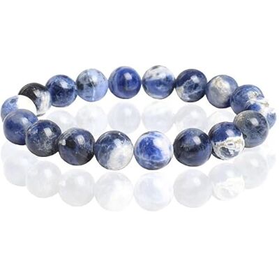 Memphis Bracelet Pierre Naturelle 10mm Sodalite Memphis Bracelet Pierre Naturelle 10mm Sodalite