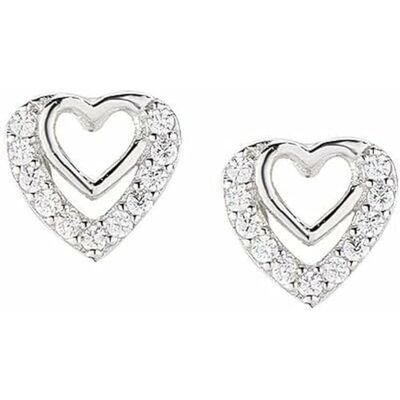 Amen Boucles d'oreilles femme ECBBZ3, Argent sterling Zircon Amen Boucles d'oreilles femme ECBBZ3, Argent sterling Zircon