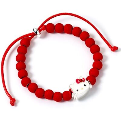 The Carat Shop Bracelet Hello Kitty perles rouges avec breloque Hello Kitty The Carat Shop Bracelet Hello Kitty perles rouges avec breloque Hello Kitty