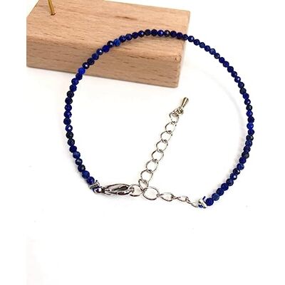LVJMOB Les colliers et bracelets en perles de grenat naturel de 2 à 3 mm sont adaptés pour les hommes et les femmes, un lapis lazuli, un bracelet de 15 à 18 cm LVJMOB Les colliers et bracelets en perles de grenat naturel de 2 à 3 mm sont adaptés pour les hommes et les femmes, un lapis lazuli, un bracelet de 15 à 18 cm