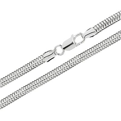 NKlaus Chaîne serpent 50 cm 5 mm 925 argent sterling 31 g collier en argent massif rond 4286 NKlaus Chaîne serpent 50 cm 5 mm 925 argent sterling 31 g collier en argent massif rond 4286