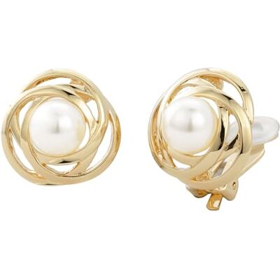 Traveller des Boucles d'oreille à clip Perle 10mm Traveller des Boucles d'oreille à clip Perle 10mm